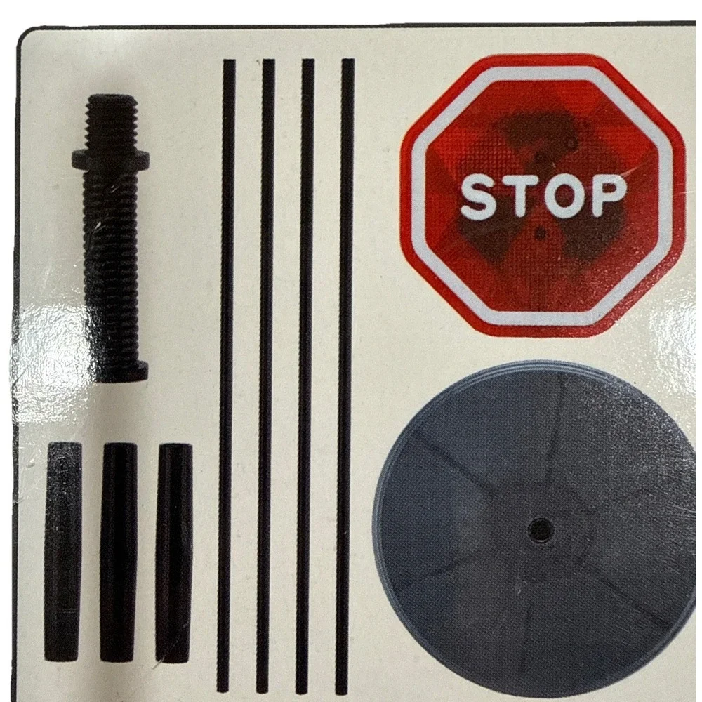 Flashing LED Flashing Light Parking Stop Sign For Garage Parkez Weighted Safety